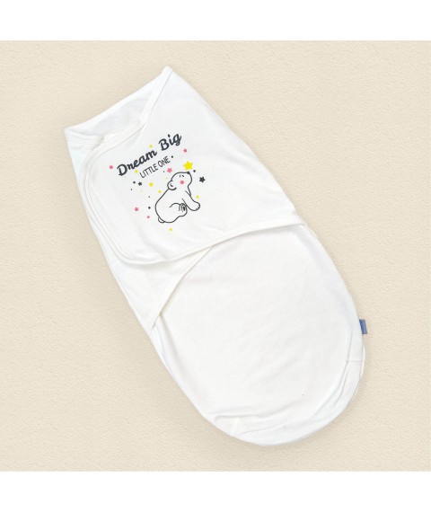 Diaper-cocoon footer with Velcro Dream Big Dexter`s Milk 3-181 0-3 months (d3-181-2msh-ml)