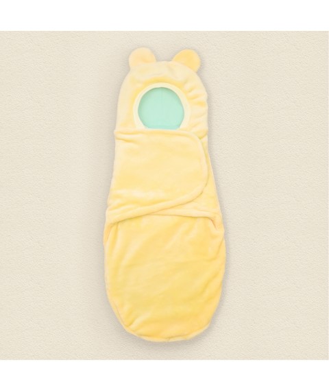 Warm cocoon with Velcro for babies 3-6 months Dexter`s Yellow; Menthol 12-08 3-6 months (d12-08-1f)