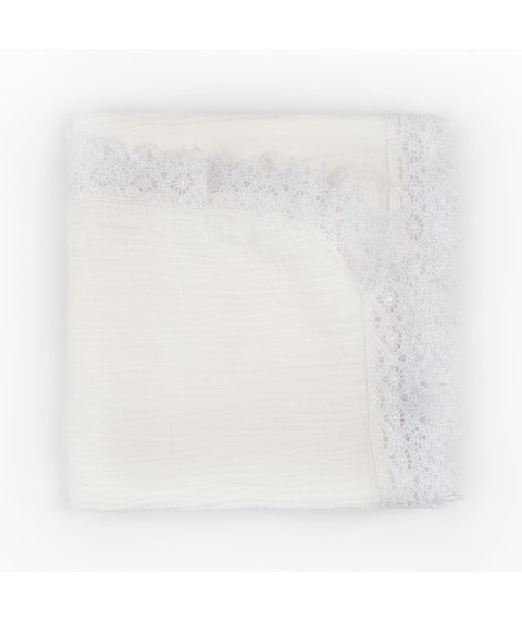 Крижма з мереживом Pure  Dexter`s  Молочний 425511  100-100см (425511)