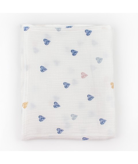 Пеленка из муслина 130х85см Heart  Dexter`s  Молочный d602сц  130-85см (d602сц)