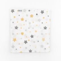Пеленка для младенца ситец Yellow star  Dexter`s  Белый;Желтый
 d502зд-нв-ж  95-85см (d502зд-нв-ж)
