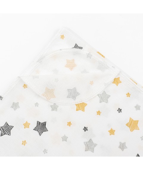 Пеленка для младенца ситец Yellow star  Dexter`s  Белый;Желтый
 d502зд-нв-ж  95-85см (d502зд-нв-ж)