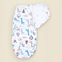 Diaper for newborns with Velcro Africano Dexter`s White; Blue 946 0-1 months (d946af-nv)