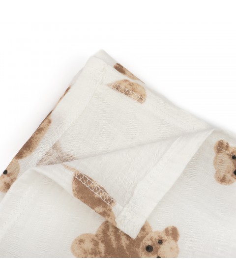 Пелюшка дитяча 125х75 см Bear  Dexter`s  Білий d602-52  125-75см (d602-52)