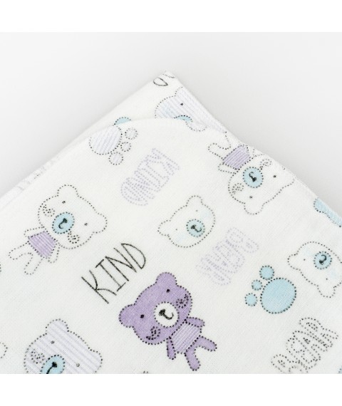 Пелюшка для немовлят 80х100 Little Bears  Dexter`s  Білий 20262  80-100см (20262)
