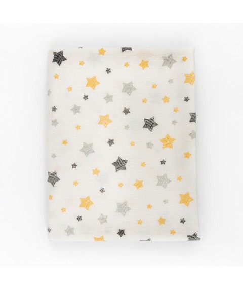 Пеленка для младенцев 80х100 Yellow star  Dexter`s  Белый 20231  80-100см (20231)