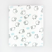 Пелюшка для немовлят інтерлок 80х90 Cute lambs  Dexter`s  Молочний d902ов  90-80см (d902ов)