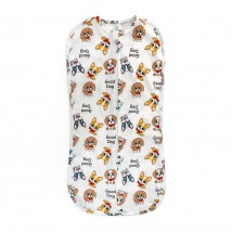 Пеленка-кокон на молнии Cute dogs  Dexter`s  Белый; Разноцветный 920116  0-3м (920116)