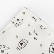 Пеленка для малышей с начесом 90х75 см Milk  Dexter`s  Белый d302млк-б  90-75см (d302млк-б)