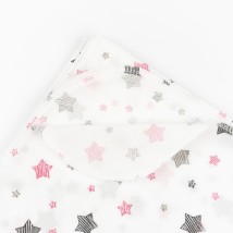 Пеленка для младенца ситец Pink stars  Dexter`s  Белый d502зд-нв-рв  95-85см (d502зд-нв-рв)