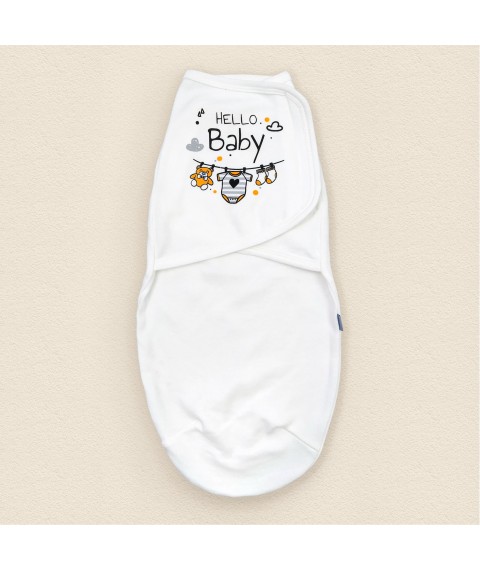 Пеленка на липучке для новорожденного Hello Baby  Dexter`s  Белый d946х-мл-2  0-3мес (d946х-мл-2)