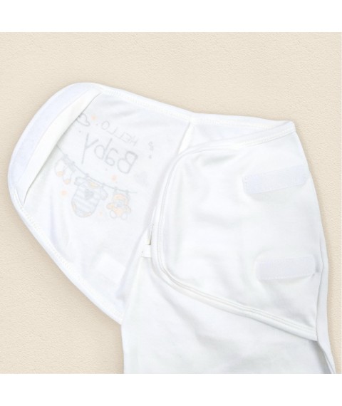 Пеленка на липучке для новорожденного Hello Baby  Dexter`s  Белый d946х-мл-2  0-3мес (d946х-мл-2)