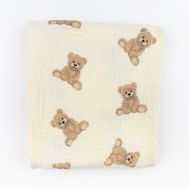 Плед муслиновый 125х75см Bears  Dexter`s  Бежевый d602вд  125-75см (d602вд)