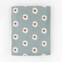 Муслиновая пеленка 125х75см  Green chamomile  Dexter`s  Зеленый d602рм-пл  125-75см (d602рм-пл)