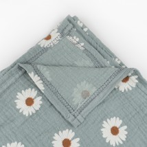 Муслиновая пеленка 125х75см  Green chamomile  Dexter`s  Зеленый d602рм-пл  125-75см (d602рм-пл)