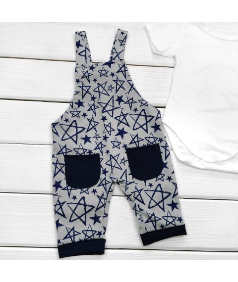 Romper with bodysuit Stars Dexter`s White; Blue 139 68 cm (d139-2)