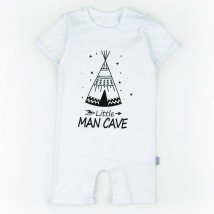 Cooler sandpit with print for boys Man Cave Dexter`s White 145 86 cm (d145lt-b)