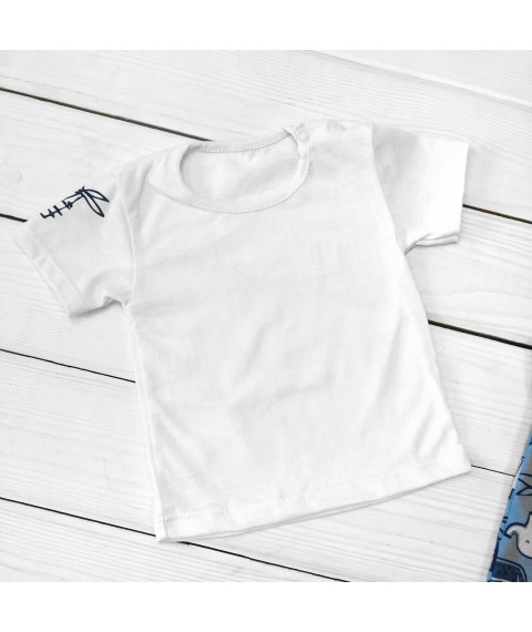 Песочник с футболкой Savanna  Dexter`s  Синий;Белый 922  68 см (d922аф-сн)