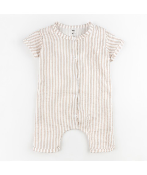Песочник из муслина Beige stripe  Dexter`s  Белый;Бежевый d435бж-см  74 см (d435бж-см)