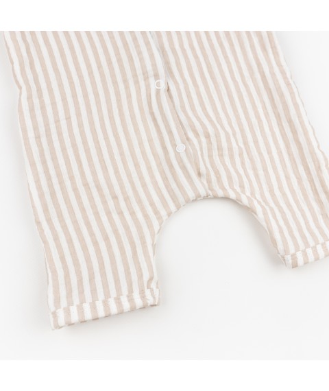 Песочник из муслина Beige stripe  Dexter`s  Белый;Бежевый d435бж-см  74 см (d435бж-см)