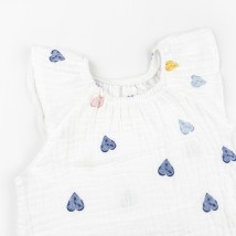 Песочник из муслина Heart  Dexter`s  Белый d482сц-цв  80 см (d482сц-цв)