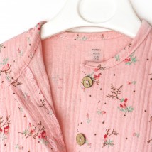 Пісочник для немовлят на ґудзиках з квіточками Cute Flowers  Dexter`s  Рожевий 432371  74 см (432371)