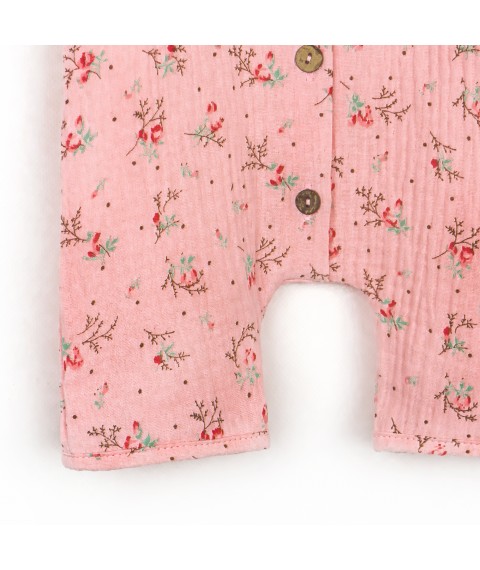 Пісочник для немовлят на ґудзиках з квіточками Cute Flowers  Dexter`s  Рожевий 432371  74 см (432371)