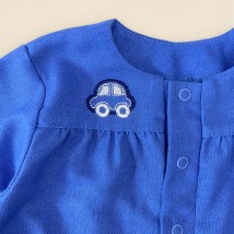 Пісочник для хлопчика льон Car  Dexter`s  Синій 438  68 см (d438авт-гб)