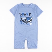 Песочник однотонный с принтом на кнопках Shark  Dexter`s  Голубой d145ш-гб  86 см (d145ш-гб)
