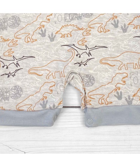 Пісочник Dino з тканини інтерлок  Dexter`s  Сірий 9102  68 см (d9102дн-бж)