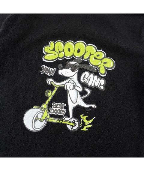 Песочник детский с коротким рукавом на кнопках Scooter  Dexter`s  Черный d145ск-чн  86 см (d145ск-чн)