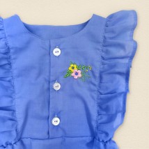Літній боді, пісочник блакитного кольору для дівчинки Sunny Flower  Dexter`s  Блакитний 437  74 см (d437цв-гб)