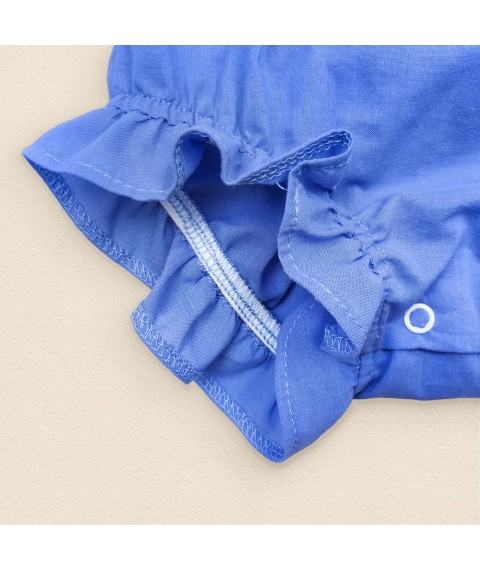 Summer bodysuit, sandstone blue for girls Sunny Flower Dexter`s Blue 437 68 cm (d437cv-gb)