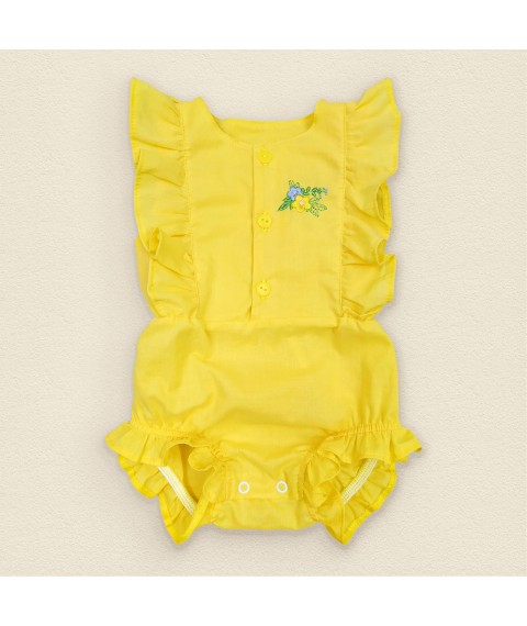 Летний песочник желтого цвета для девочки Sunny Flower  Dexter`s  Желтый 437  74 см (d437цв-ж)