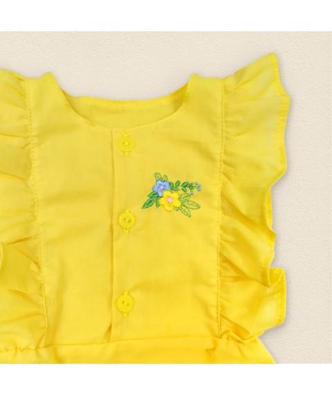 Летний песочник желтого цвета для девочки Sunny Flower  Dexter`s  Желтый 437  74 см (d437цв-ж)
