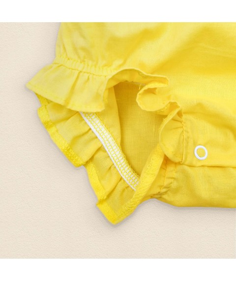 Летний песочник желтого цвета для девочки Sunny Flower  Dexter`s  Желтый 437  62 см (d437цв-ж)