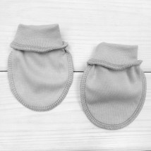 Grey non-scratch pads for newborns Dexter`s Gray 916 0-3 months (916/3sr)