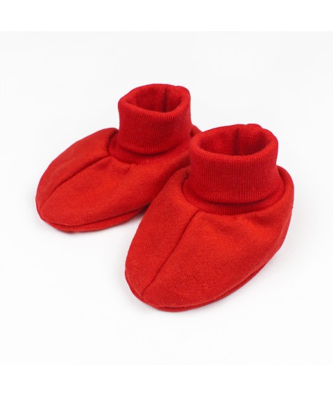 Red booties from Dexter`s footer Red d316-1kr-ngtg 0-3 months (d316-1kr-ngtg)