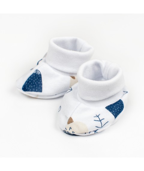 Boots for babies Interlock Forest Bear Dexter`s White d916-1ls-b 0-3 months (d916-1ls-b)