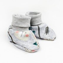 Knitted booties Foxes Malena Gray 916-1 0-3 months (916-1l)