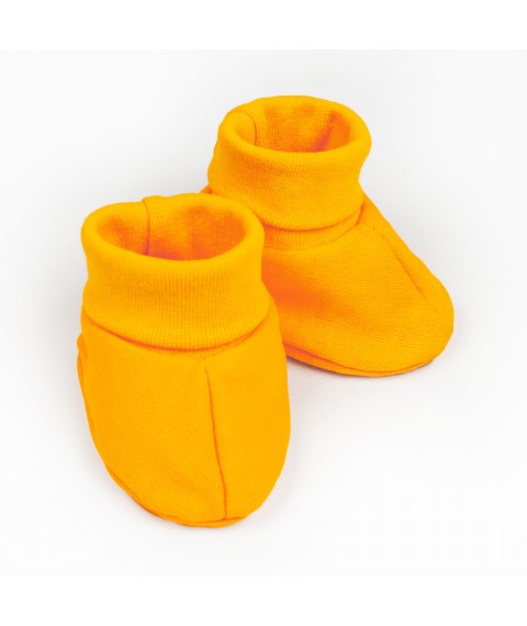Пінетки для немовля футер помаранчеві  Dexter`s  Жовтогарячий d316-1ор  0-3міс (d316-1ор)