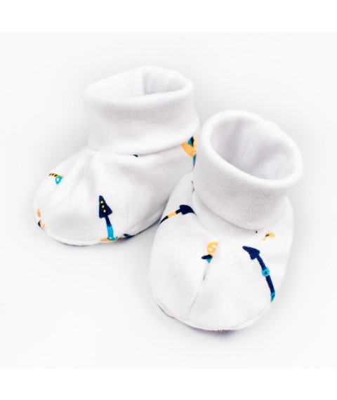 Boots for newborns Brave Dexter`s White 916 0-3 months (d916-1p)