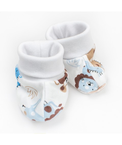 Interlock booties Africano Dexter`s White 916 0-3 months (d916-1af-nv)