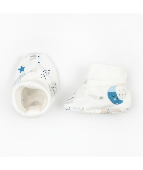 Moon Bunny Dexter`s nacho booties Milk d316-1ms-from 0-3 months (d316-1ms-from)