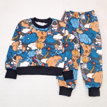 Пижама для мальчика футер с начесом Astronaut  Dexter`s  Темно-синий 303  110 см (d303ксм-сн)