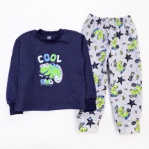 Dino Cool Dexter`s Children's Down Pajamas Dark Blue; Gray d303dn-kl 122 cm (d303dn-kl)
