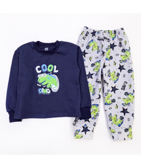 Dino Cool Dexter`s Children's Down Pajamas Dark Blue; Gray d303dn-kl 134 cm (d303dn-kl)