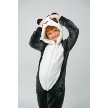 Кигуруми Panda детский теплый на молнии панда  Dexter`s  Черный d417пд-чн  110 см (d417пд-чн)