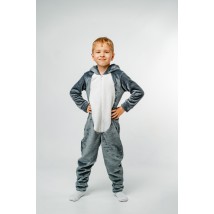 Кигуруми Owl детский теплый на молнии сова  Dexter`s  Серый d417св-ср  122 см (d417св-ср)