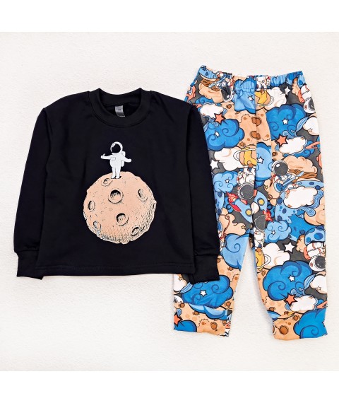 Astronaut moon Dexter`s boy's pajamas Black; Blue 303 98 cm (d303ксм-мс)